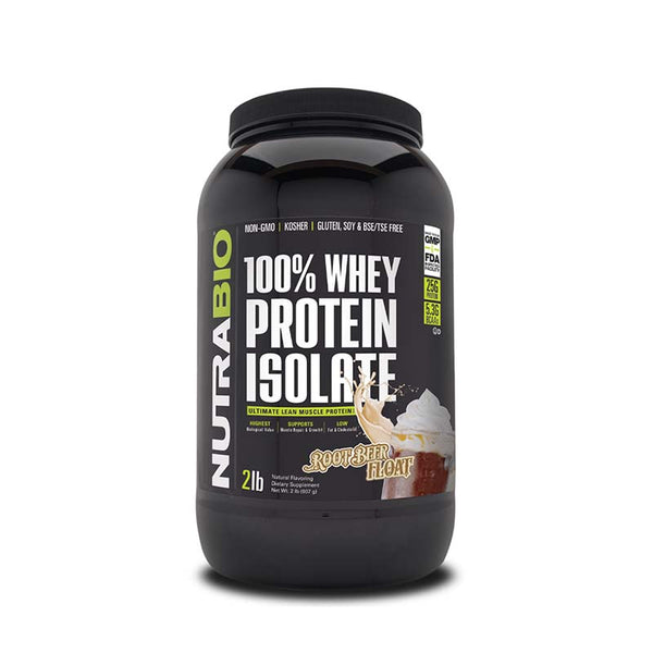 NutraBio Whey Protein Isolate 2lb