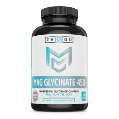 Zhou Nutrition Magnesium Glycinate 450mg 180tabs