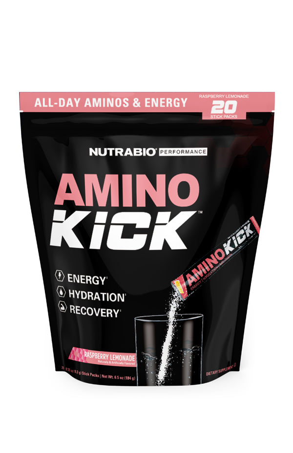 NutraBio Amino Kick Stick Pack 20srv