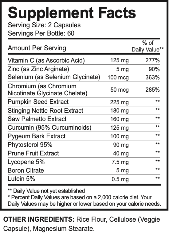 1st Phorm Complete Prostate 120caps
