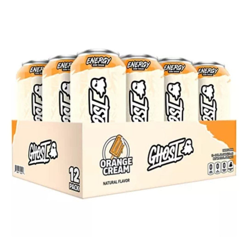 Orange Cream flavor 12 pack of Ghost Energy