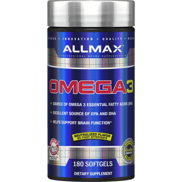 Omega 3 Fish Oil Softgels 180ct | Allmax – Nutrition Faktory