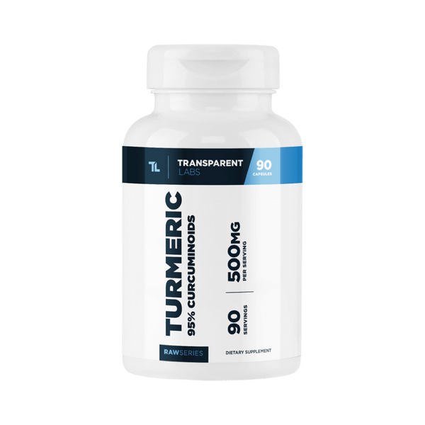 Transparent Labs Turmeric 90caps, 95% curcuminoids, 500mg per servings