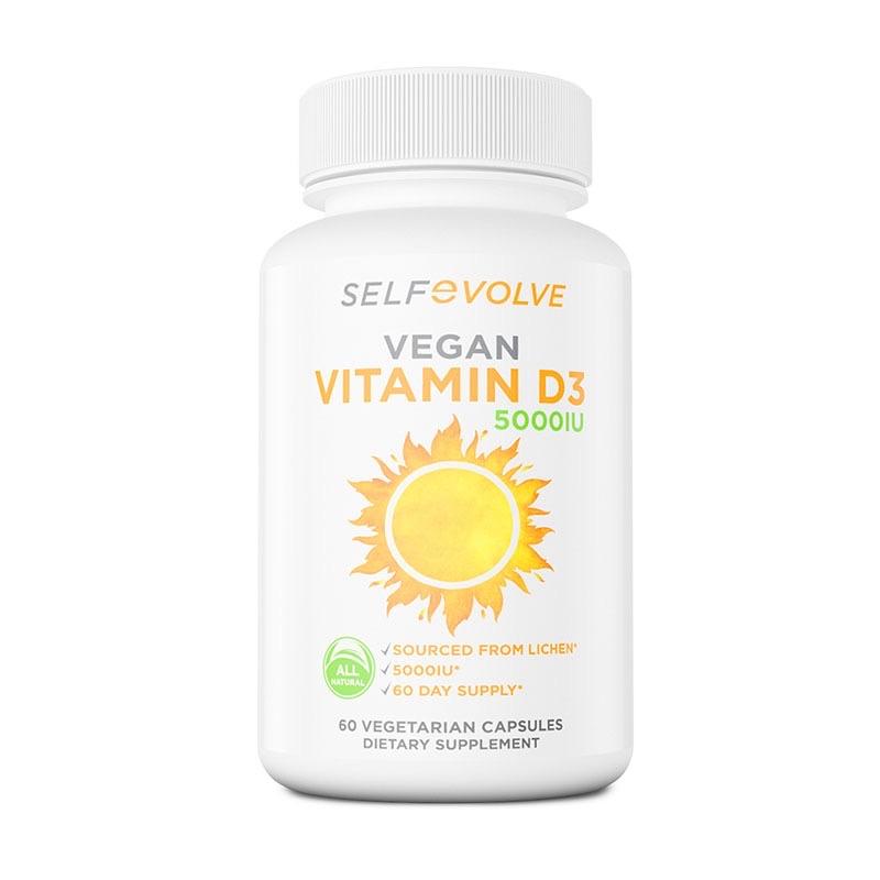 Self Evolve Vegan Vitamin D3 5000iu 60Caps