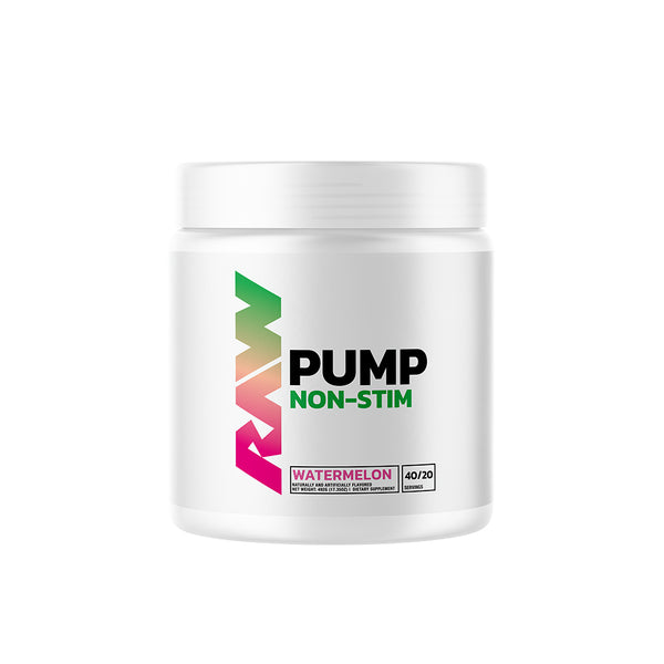 Raw Pump Non-Stim Pre-workout 40srv. Watermelon Flavor