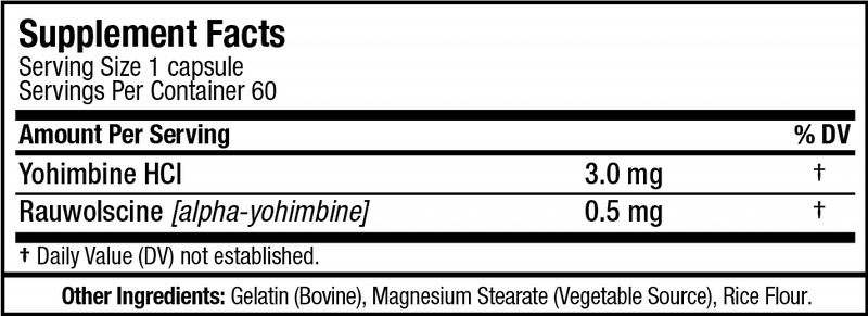 Allmax Yohimbine HCL 60Caps - Nutrition Faktory 